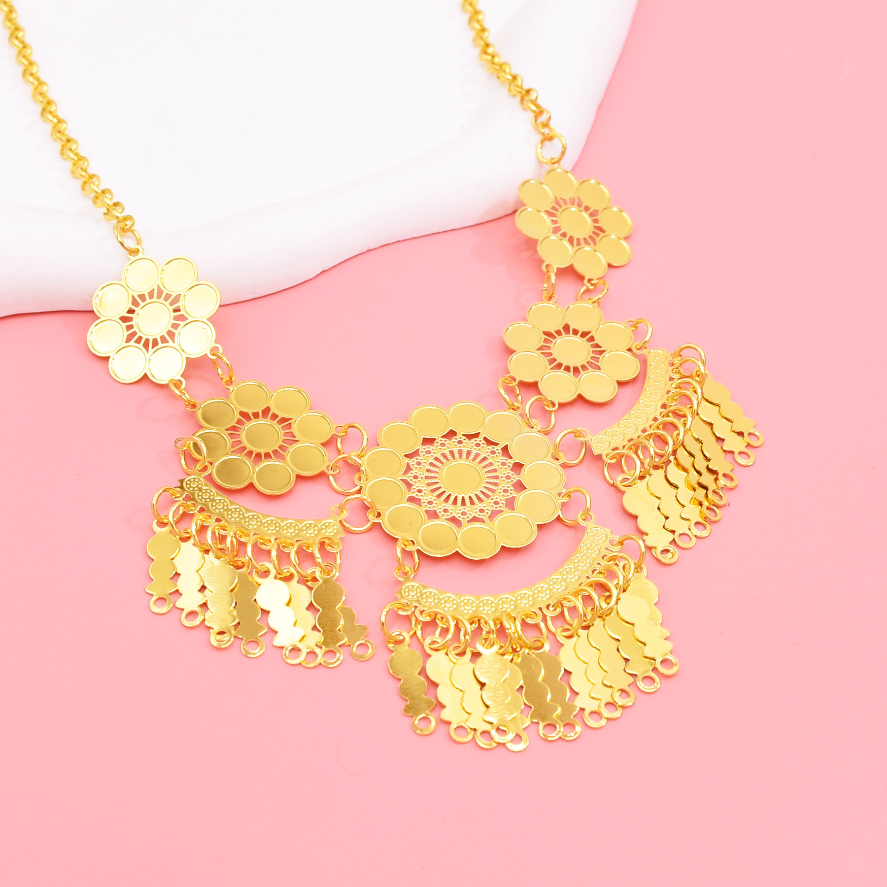 Hollow Carving Flower Pendants - Ethnic Fashion Dubai review and price