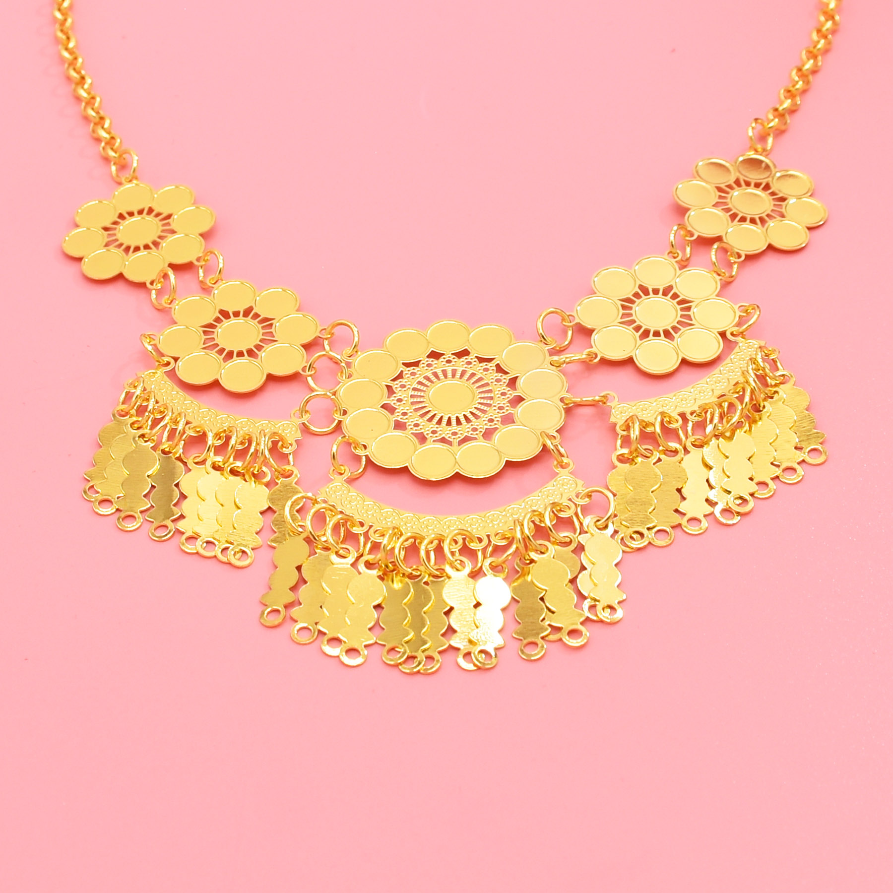 Hollow Carving Flower Pendants - Ethnic Fashion Dubai review and price