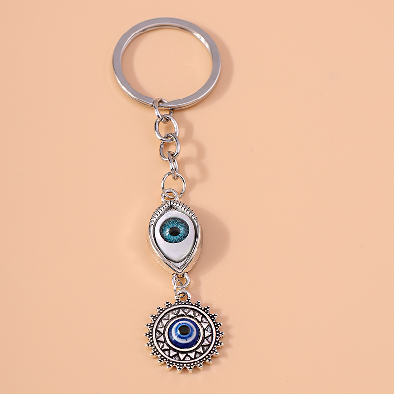 Cute Enamel Lucky Evil Eye Key - Ethnic Fashion Girls review and price