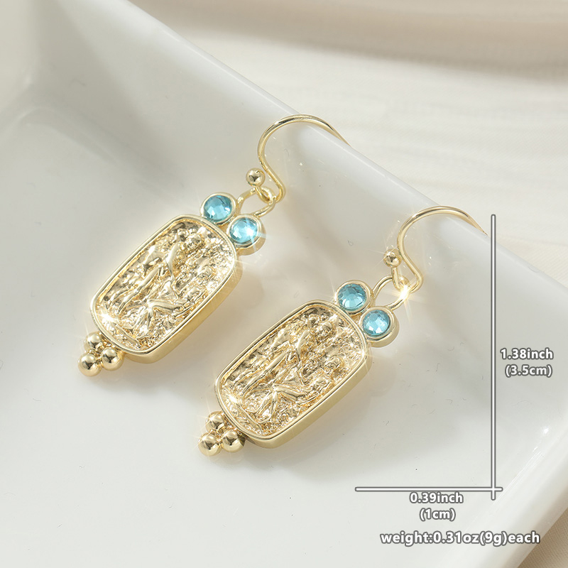 Vintage Inlaid Sea Blue CZ Dan - Ethnic Fashion Wear For Women review and price