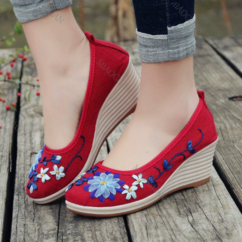 Embroidered Women Comfort Wedg - Ethnic Fashion For Women review and price