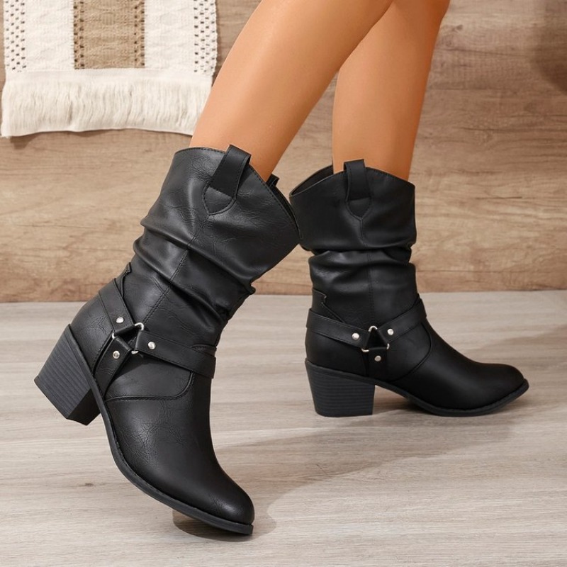 Womens Mid-Calf Boots Retro St - Ethnic Fashion For Women review and price