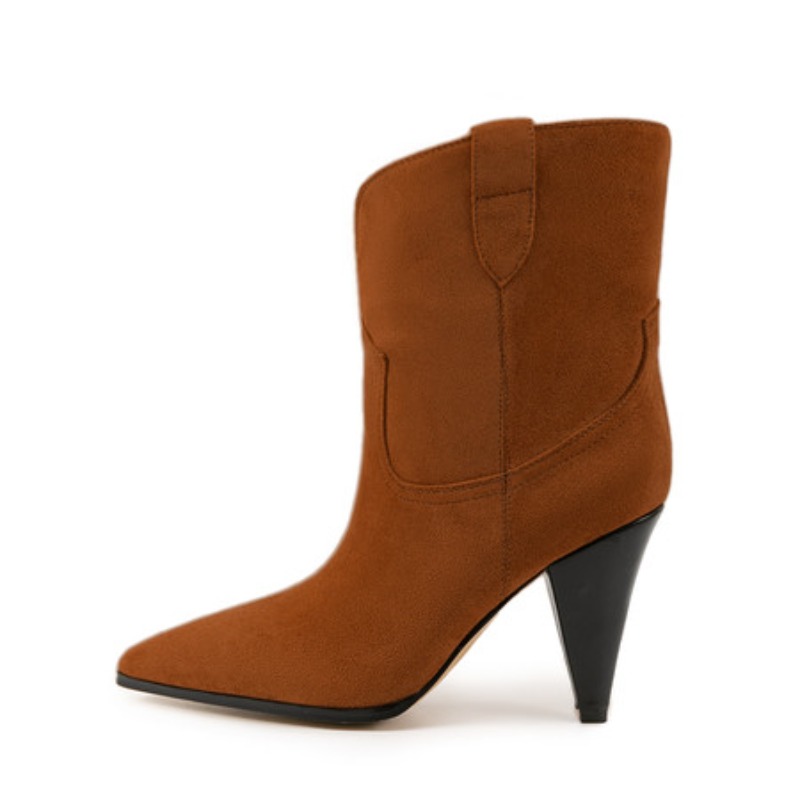 Bicolor Spike Heels Pull On Fa - Ethnic Fashion Style review and price