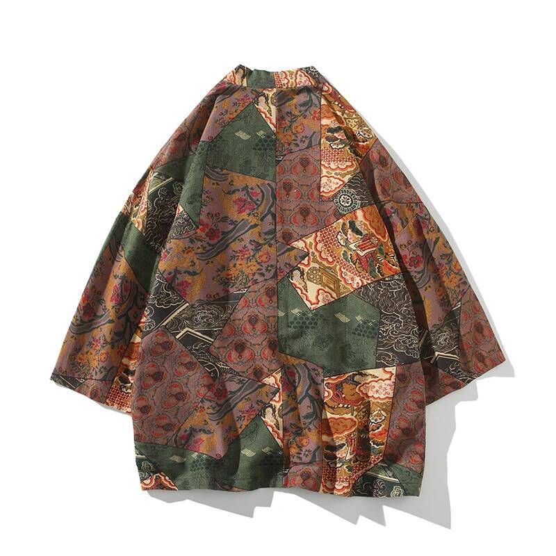 Ethnic Style Print Yukata Men  - Ethnic Fabric review and price